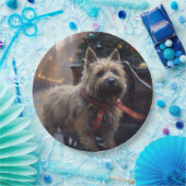 Cairn Terrier Kerstfeest Seizoen Papieren Bordje (Feest)