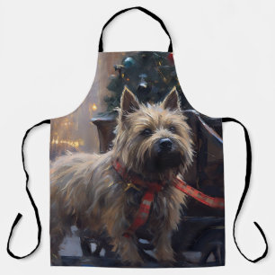 Cairn Terrier Kerstfeest Seizoen Schort