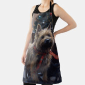 Cairn Terrier Kerstfeest Seizoen Schort (Insitu)