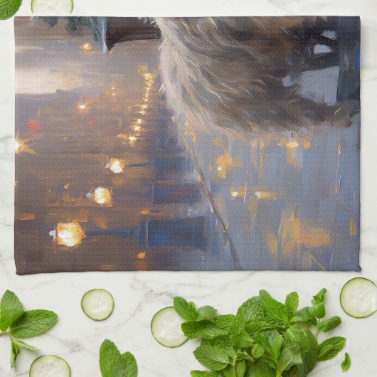 Cairn Terrier Kerstfeest Seizoen Theedoek (Gevouwen)