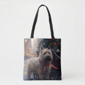 Cairn Terrier Kerstfeest Seizoen Tote Bag (Voorkant)