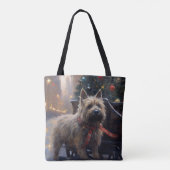 Cairn Terrier Kerstfeest Seizoen Tote Bag (Achterkant)