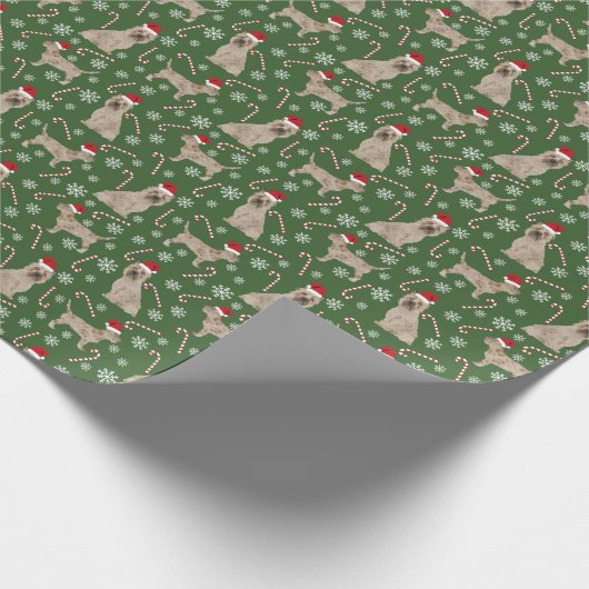 Cairn Terrier-kersthond Cadeaupapier (Hoek)