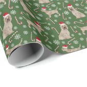 Cairn Terrier-kersthond Cadeaupapier (Rol Hoek)