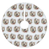 Cairn Terrier Kerstkrans Feestelijke Pup Kerstboom Rok (Voorkant)