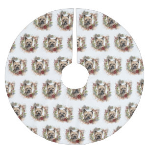 Cairn Terrier Kerstkrans Festieve Pup Kerstboom Rok
