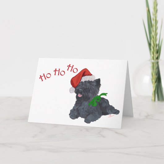Cairn Terrier Kerstmis Feestdagen Kaart (Voorkant)