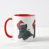 Cairn Terrier Kerstmis Mok (Links)