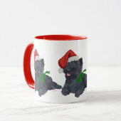 Cairn Terrier Kerstmis Mok (Voorkant links)