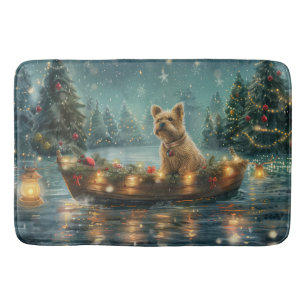 Cairn Terrier Kerstvakantie Badmat
