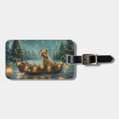 Cairn Terrier Kerstvakantie Bagagelabel (Voorkant horizontaal)