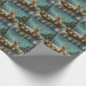 Cairn Terrier Kerstvakantie Cadeaupapier (Hoek)