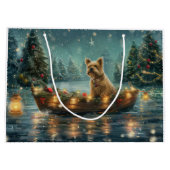 Cairn Terrier Kerstvakantie Groot Cadeauzakje (Achterkant)