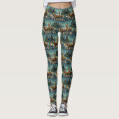 Cairn Terrier Kerstvakantie Leggings (Voorkant)