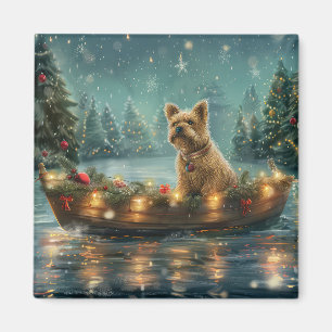 Cairn Terrier Kerstvakantie Magneet