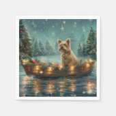 Cairn Terrier Kerstvakantie Servet (Voorkant)