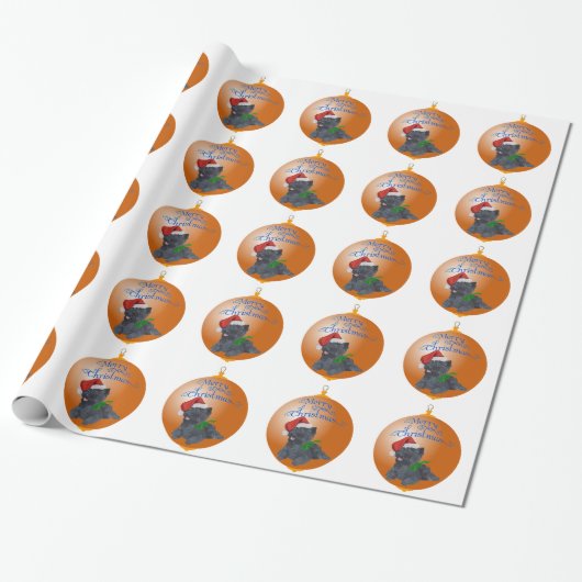 Cairn Terrier Kerstversiering Cadeaupapier (Uitgerold)