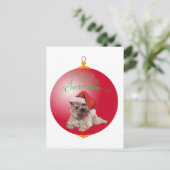 Cairn Terrier Kerstversiering Feestdagenkaart (Staand voorkant)