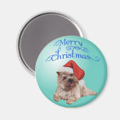 Cairn Terrier Kerstversiering Magneet (Voorkant / Achterkant)