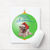 Cairn Terrier Kerstversiering Muismat (Met muis)