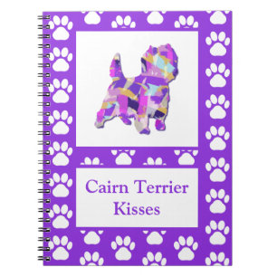 Cairn Terrier Kisses Leuke Hond Silhouet PPY&B Notitieboek
