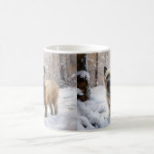 Cairn Terrier Laat het sneeuwen Kerstmis Koffiemok (Center)