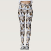 Cairn Terrier Laat het sneeuwen Kerstmis Leggings (Voorkant)
