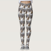 Cairn Terrier Laat het sneeuwen Kerstmis Leggings (Voorkant)