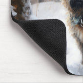 Cairn Terrier Laat het sneeuwen Kerstmis Muismat (Hoek)