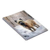 Cairn Terrier Laat het sneeuwen Kerstmis Notitieboek (Rechterzijde)