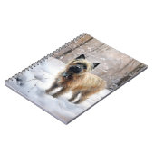 Cairn Terrier Laat het sneeuwen Kerstmis Notitieboek (Linkerzijde)