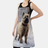 Cairn Terrier Laat het sneeuwen Kerstmis Schort (Insitu)