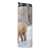 Cairn Terrier Laat het Sneeuwen Kerstmis Thermosbeker (Geroteerd rechts)