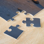 Cairn Terrier Lantaarn Strand Nacht Legpuzzel (Zijkant)