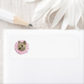 Cairn Terrier Lente Bloem Etiket (Insitu)