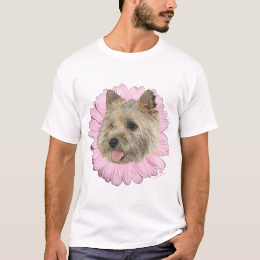 Cairn Terrier Lente Bloem T-shirt (Voorkant)