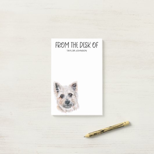Cairn Terrier Lover Post-it® Notes (Op bureau)