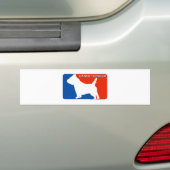 Cairn Terrier Major League Dog Bumpersticker (Op auto)