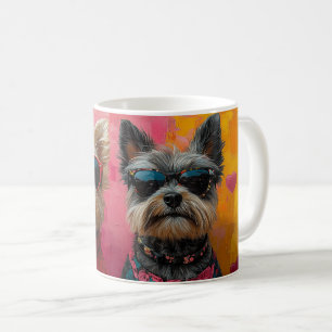 Cairn Terrier met hart Rozen Valentijnsdag Koffiemok