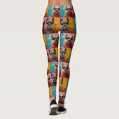 Cairn Terrier Met Hart Rozen Valentijnsdag Leggings (Achterkant)