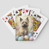 Cairn Terrier met paaseieren Vakantie Pokerkaarten (Achterkant)