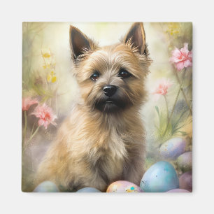 Cairn Terrier met Pasen Eieren Vakantie Magneet