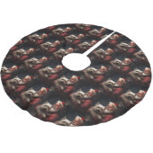 Cairn Terrier met Sinterklaas Feestelijke Kerstmis Kerstboom Rok (Gekanteld)