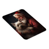 Cairn Terrier met Sinterklaas Feestelijke Kerstmis Magneet (Rechterzijde)