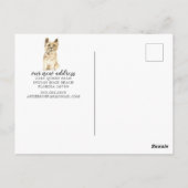 Cairn Terrier Moving Announcement Briefkaart (Achterkant)
