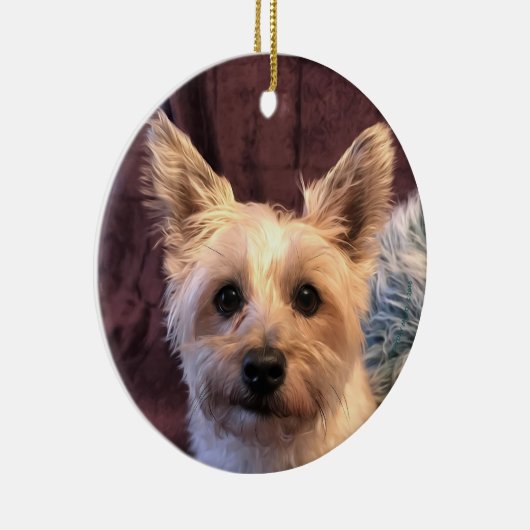 Cairn Terrier Ornament (Rechts)