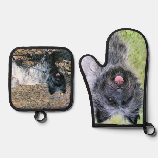 Cairn Terrier Ovenwant & Pannenlap Set (Voorkant)