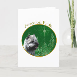 Cairn Terrier Peace Feestdagen Kaart