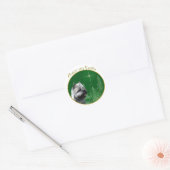 Cairn Terrier Peace Ronde Sticker (Envelop)