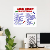 CAIRN TERRIER PL2 POSTER (Thuiskantoor)